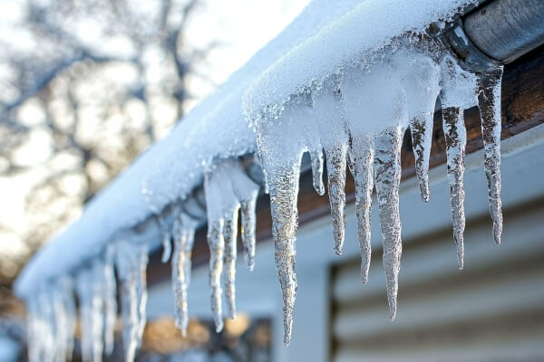 gutter condition in winter